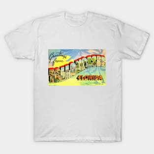 Greetings from Tallahassee Florida, Vintage Large Letter Postcard T-Shirt